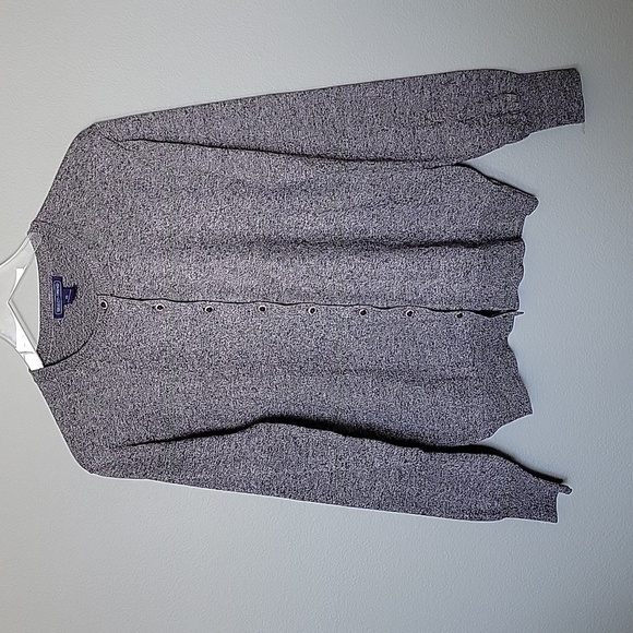Select + Trend gray button up cardigan large - Picture 1 of 5